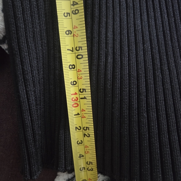 Good American Womens Ribbed Sleeveless Black Turtleneck Midi Dress. Sz 3/4 Large - Picture 10 of 11